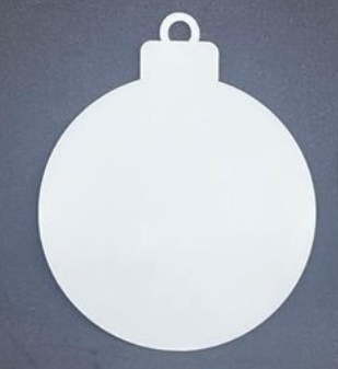 2mm ACRYLIC CHRISTMAS BAUBLES